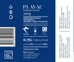 Plavac Mali etiqueta posterior