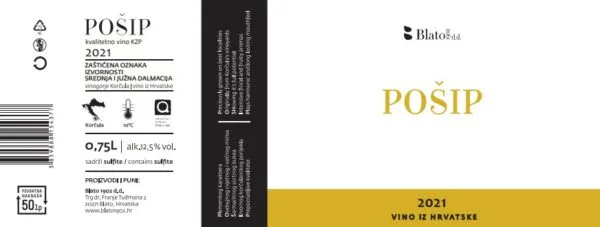 Posip etichetta completa