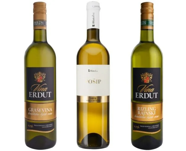 Pacáiste samplach mealltach de thrí fhíon bán ón gCróit - Pošip, Graševina agus Riesling - atá réidh chun mesmerize do bachlóga blas.
