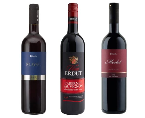 Paquet de mostra de vins negres de Croàcia