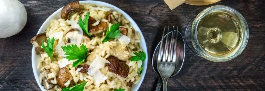 Cén fíon le risotto? 1 Risotto agus fíon