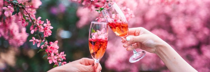 Lentewijn zoals rosé en frisse witte wijn