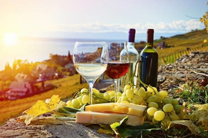 Vino lahko kombinirate z različnimi prigrizki in jedmi