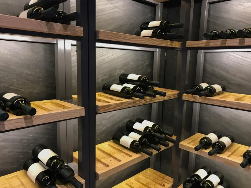 Designing a wine cellar as a warehouse to store wine 11 Wine rack made of wood is not suitable for a wine cellar