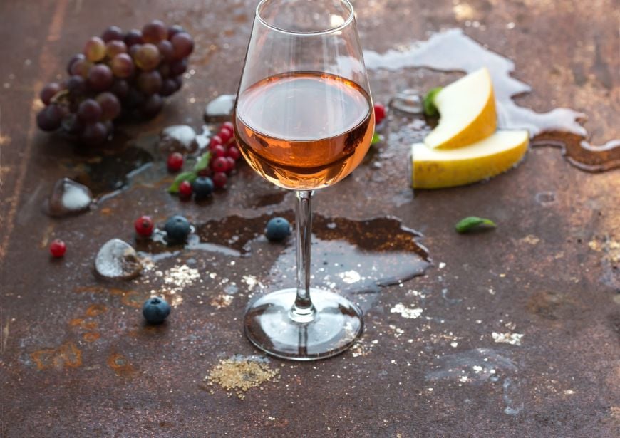 El vi dolç conté molts residus
