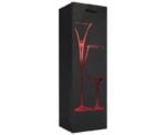 Wine bag for a wine bottle as a gift box - red