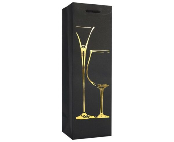 Wijntas voor een wijnfles als cadeauverpakking - wit