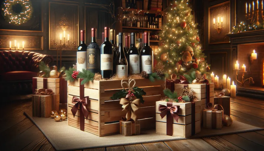 Vinul este ideal de oferit cadou de Crăciun