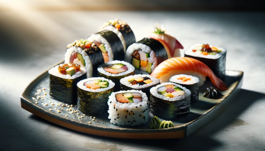 Makowe sushi
