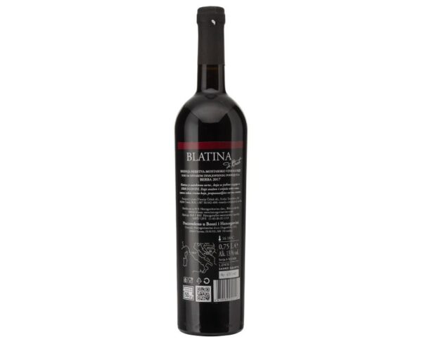 Blatina achterkant fles