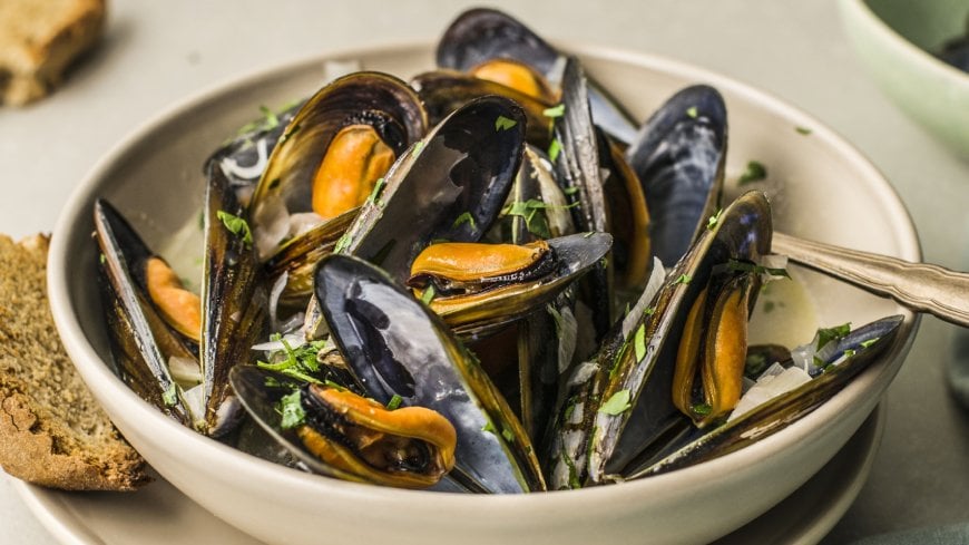 Drinking wine with mussels is a great way to enjoy the delicious combination of seafood and wine.