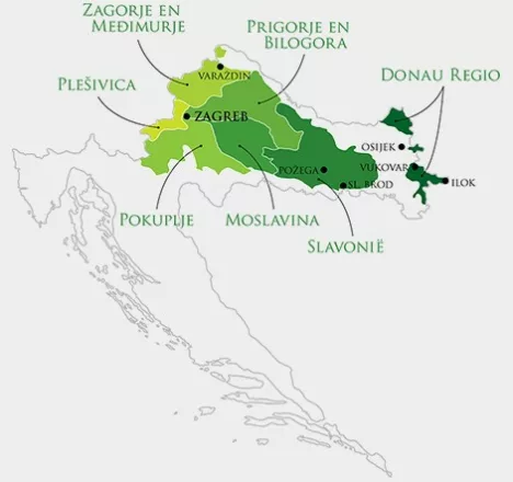 Horvátország kontinentális borvidéke
