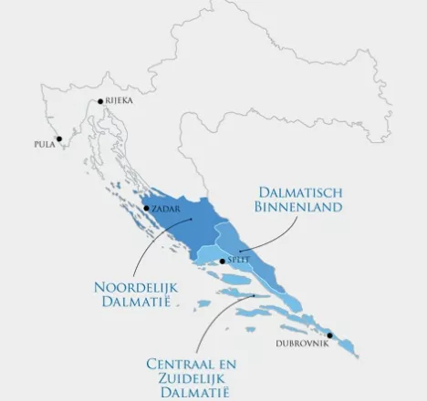 Wijngebied Dalmatië