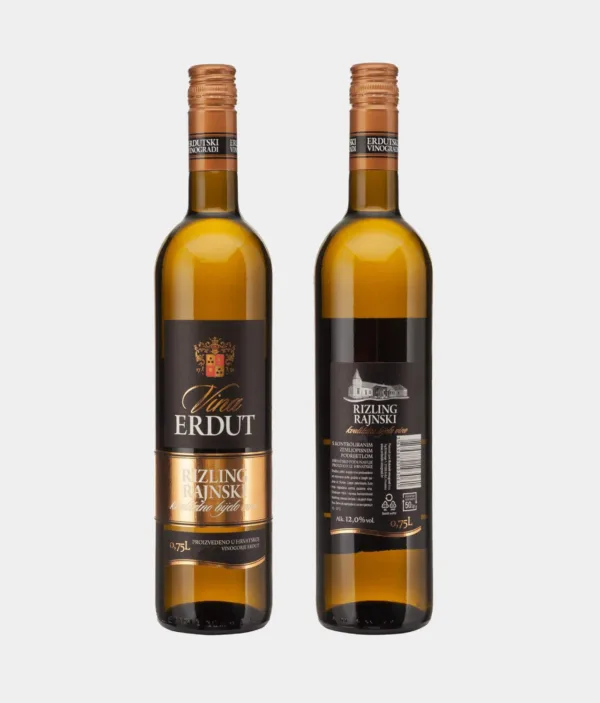Rizling Rajnski - Erdut vina - front & back